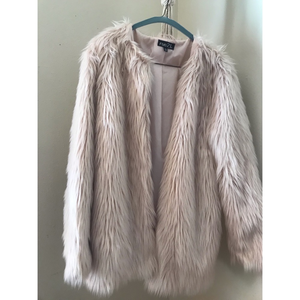 Faux fur coat